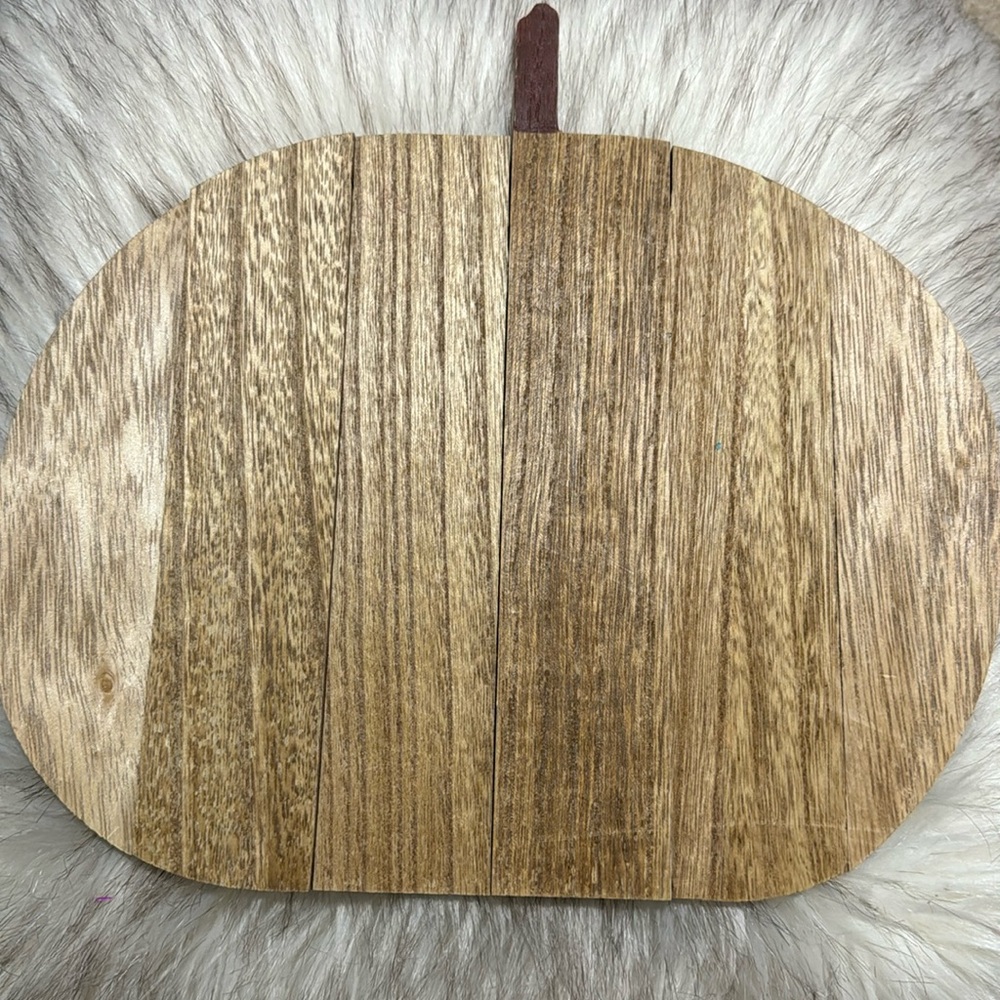 Halloween- Planked Pumpkin Wood 3x $16